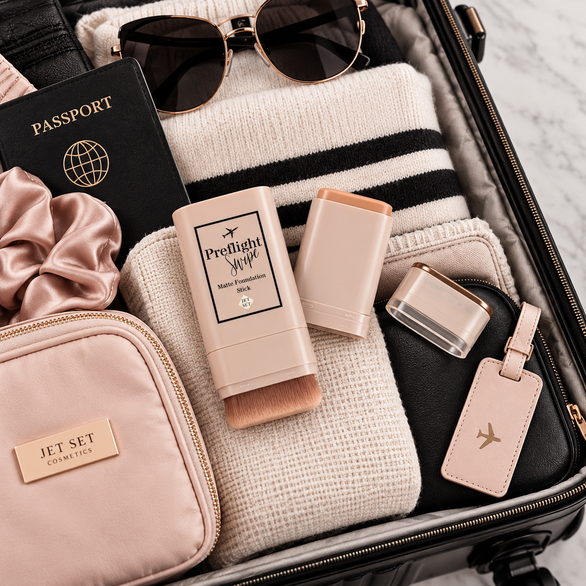 Preflight Swipe - Travel Foundation Stick & Brush