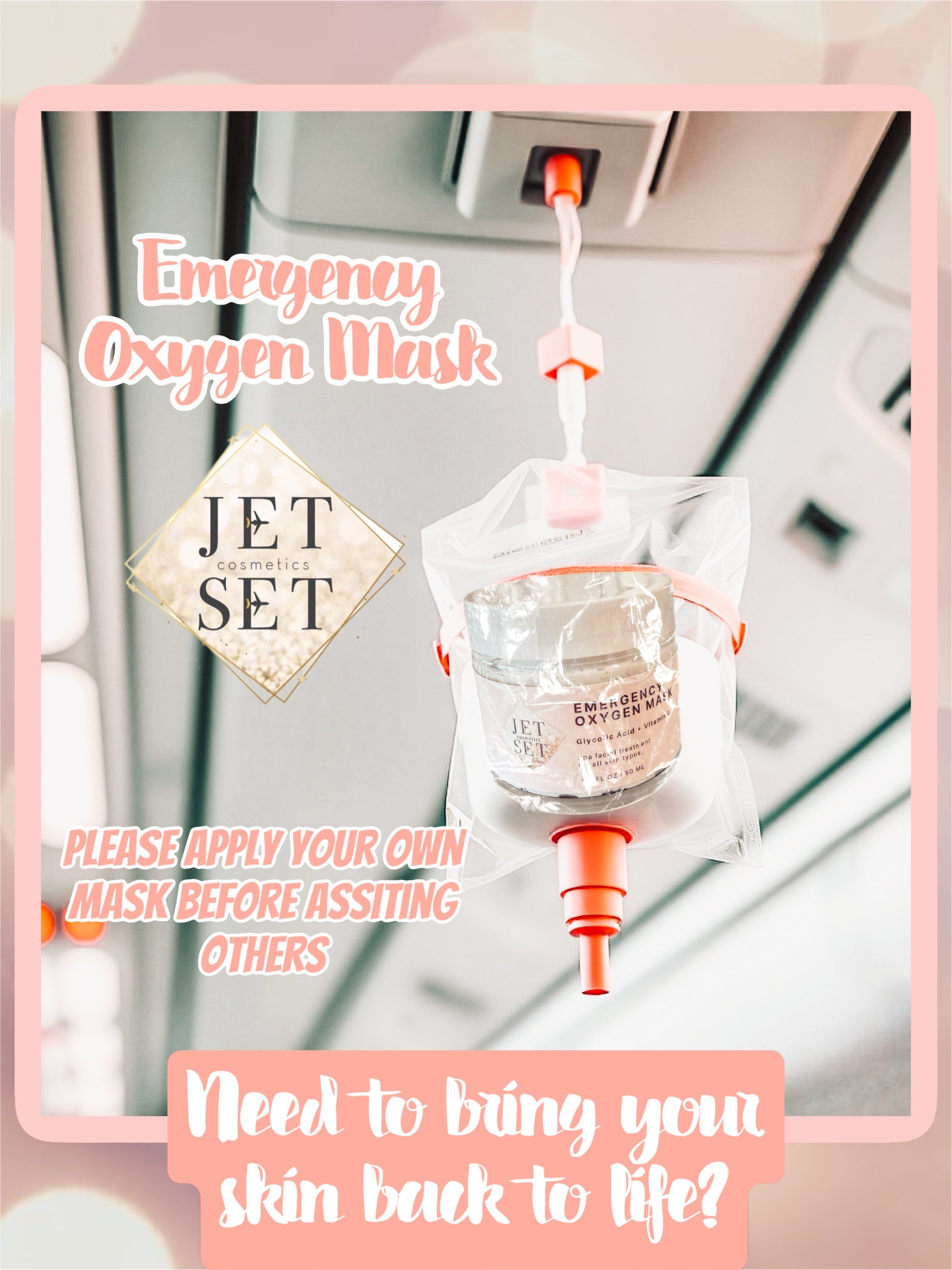 Emergency O2 Mask Emergency Oxygen Mask – JetSet Cosmetics